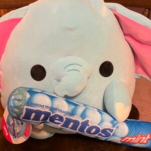 Blue and Pink Elephant Plush